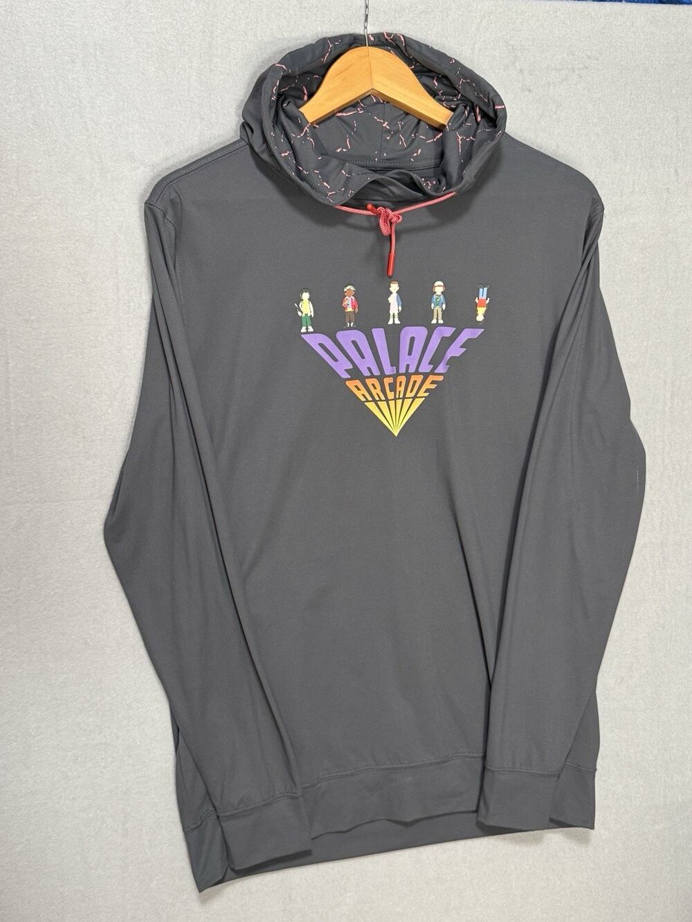 Discontinued RSVLTS Men's Gray Stranger Things Graphic Print Hoodie MEDIUM